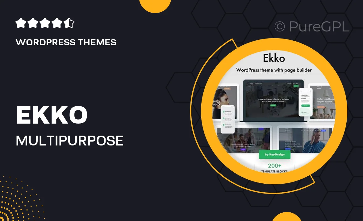 Ekko – Multi-Purpose WordPress Theme with Page Builder