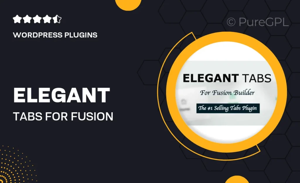 Elegant Tabs for Fusion Builder 20 Elegant Tabs for Fusion Builder