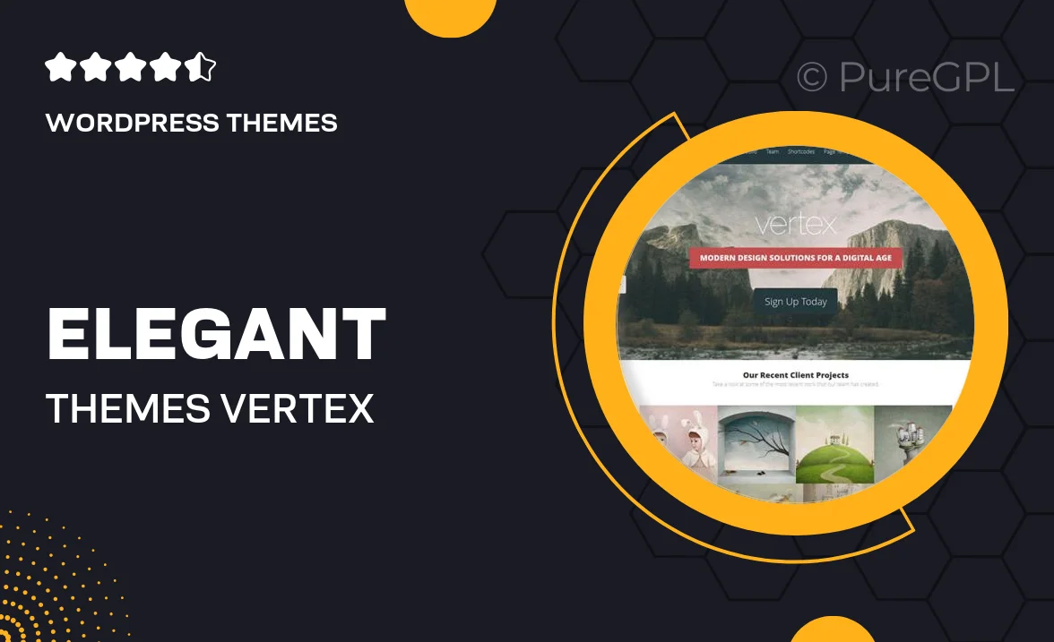 Elegant Themes Vertex WordPress Theme