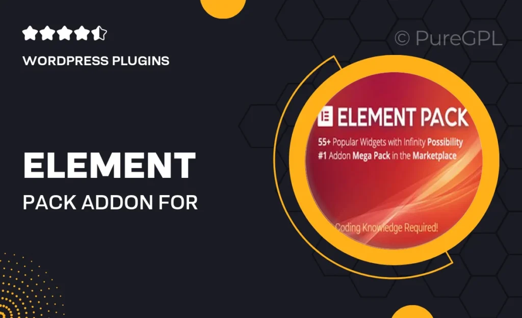 Element Pack – Addon for Elementor Page Builder WordPress Plugin feature image