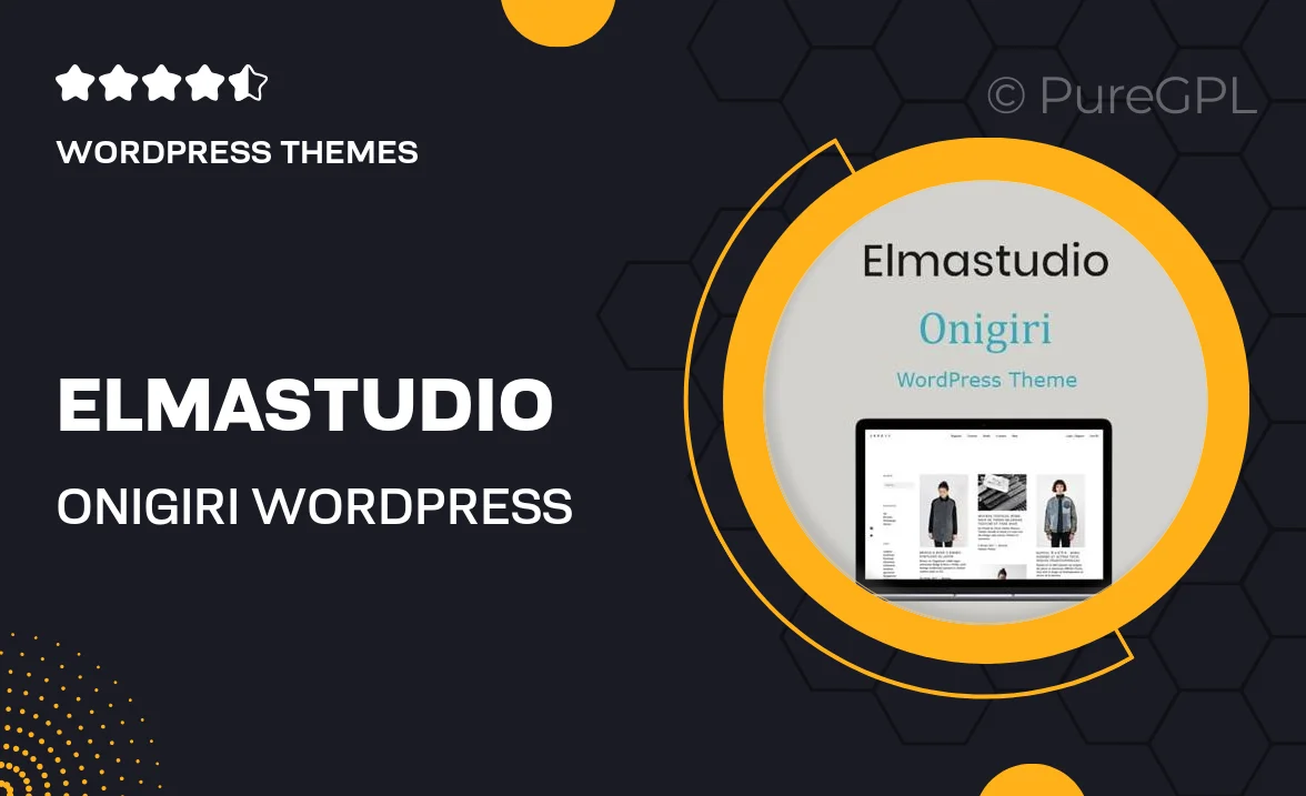ElmaStudio Onigiri WordPress Theme