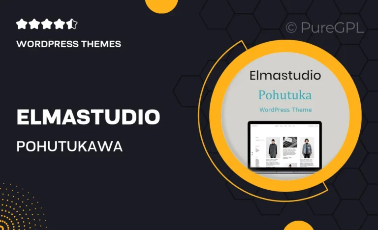 elmastudio pohutukawa wordpress theme