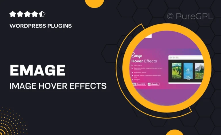 emage image hover effects for elementor