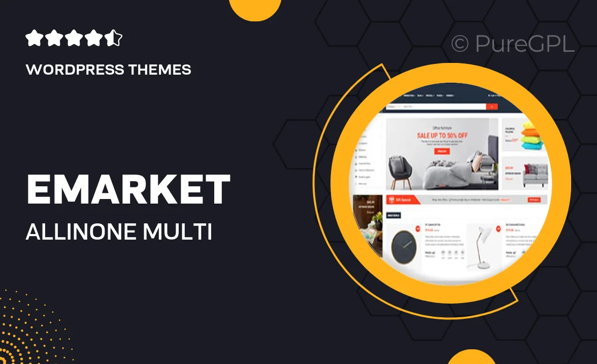 eMarket – All-in-One Multi Vendor MarketPlace Elementor WordPress Theme