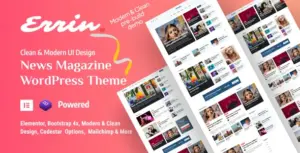 Errin – Personal Blog WordPress Theme