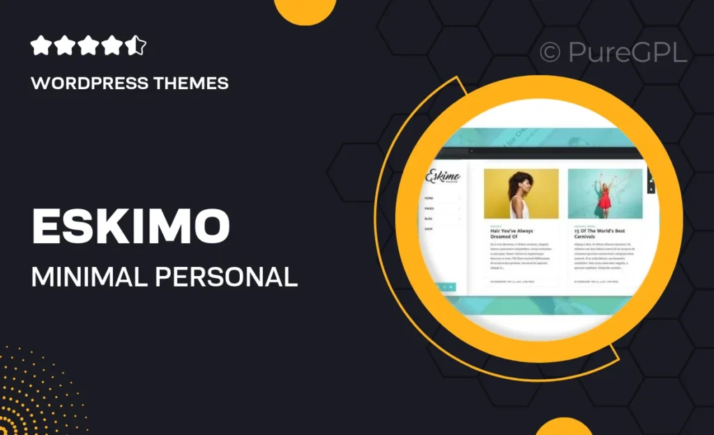 Eskimo – Minimal Personal WordPress Blog Theme 14 Eskimo – Minimal Personal WordPress Blog Theme