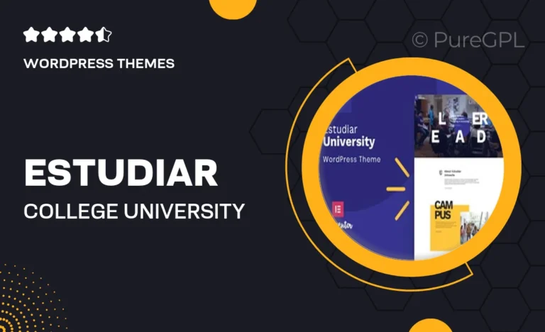 estudiar college university wordpress theme
