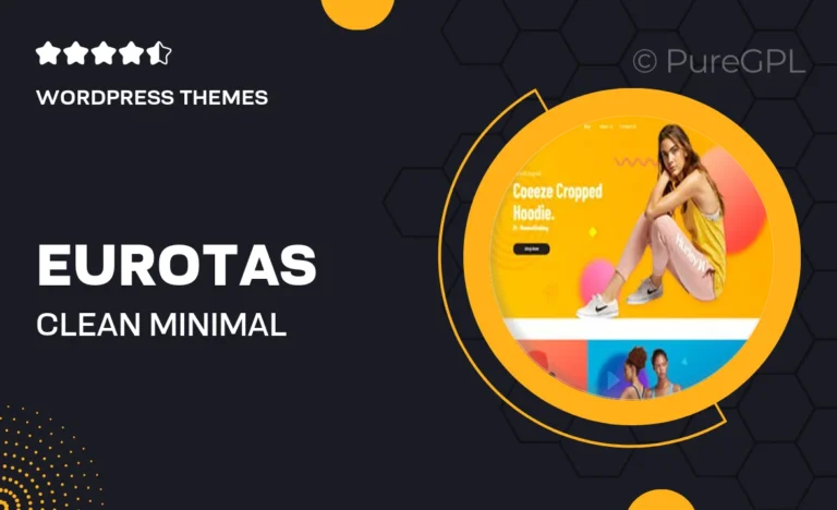 eurotas clean minimal woocommerce theme