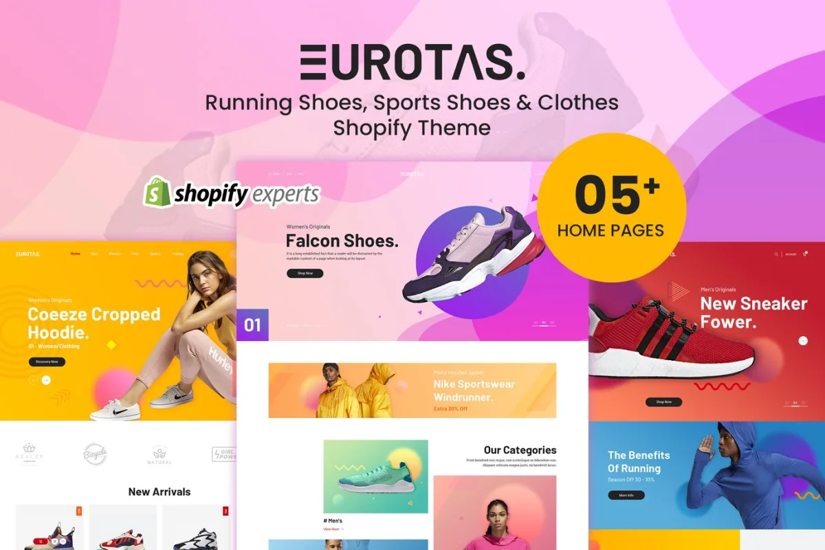 Eurotas – Running Shoes, Sports Shoes & Clothes Shopify Theme
