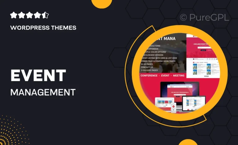 event management wordpress theme