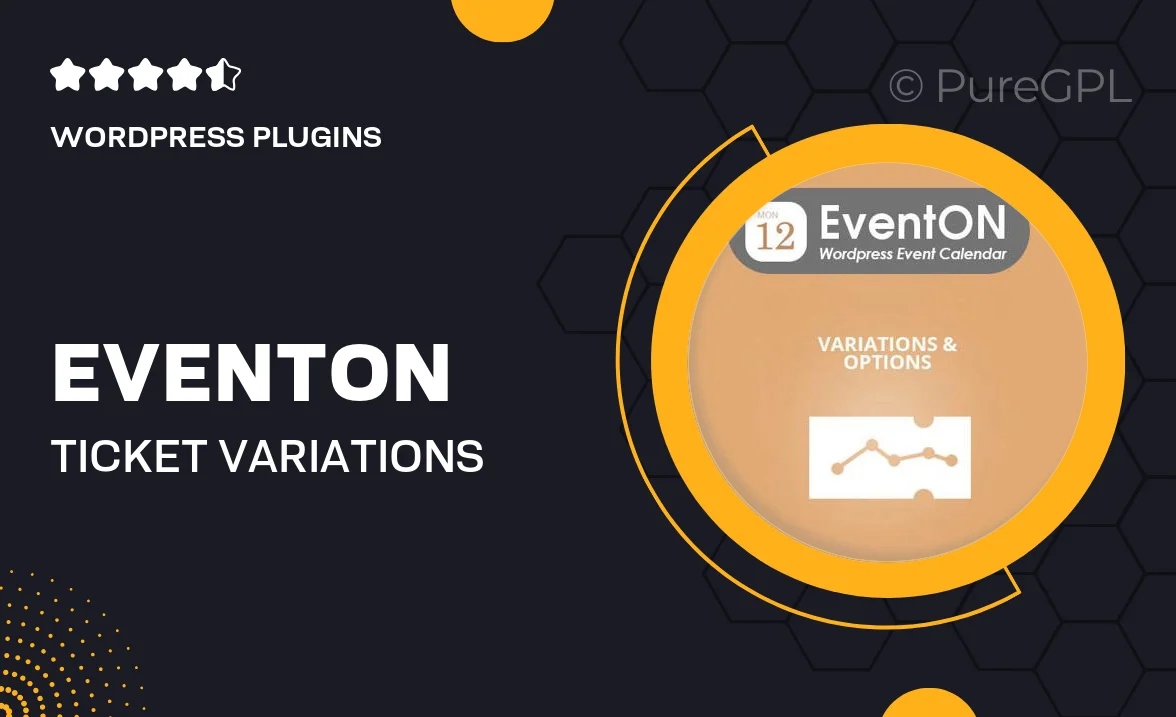 EventON Ticket Variations & Options