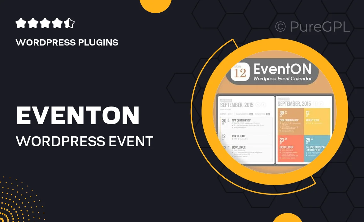 EventOn – WordPress Event Calendar Plugin