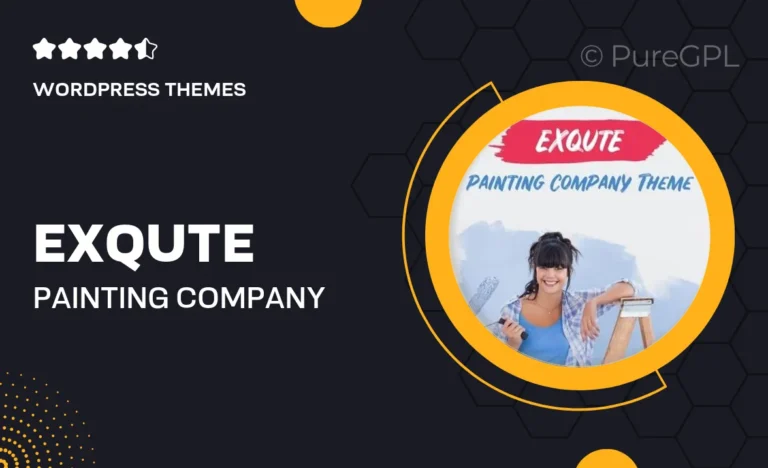 exqute painting company wordpress theme