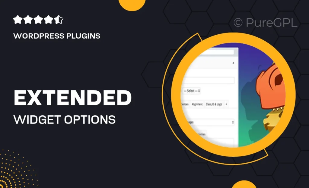 Extended Widget Options