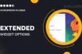 Extended Widget Options