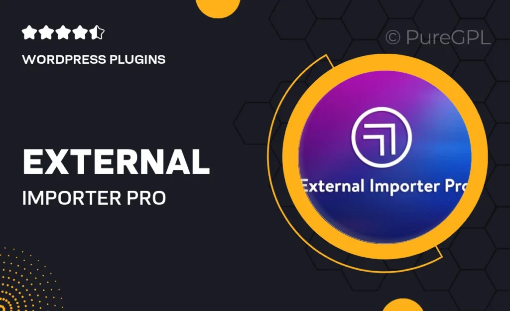 External Importer Pro 10 External Importer Pro