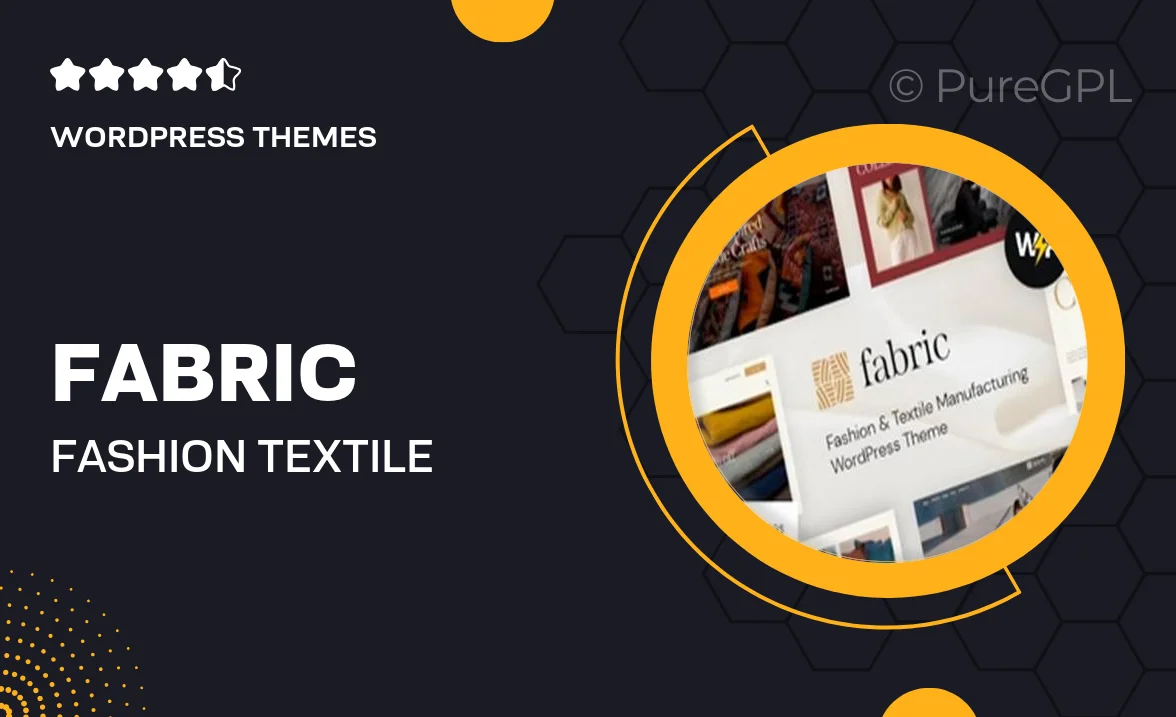 Fabric – Fashion & Textile Manufacturing WordPress Theme