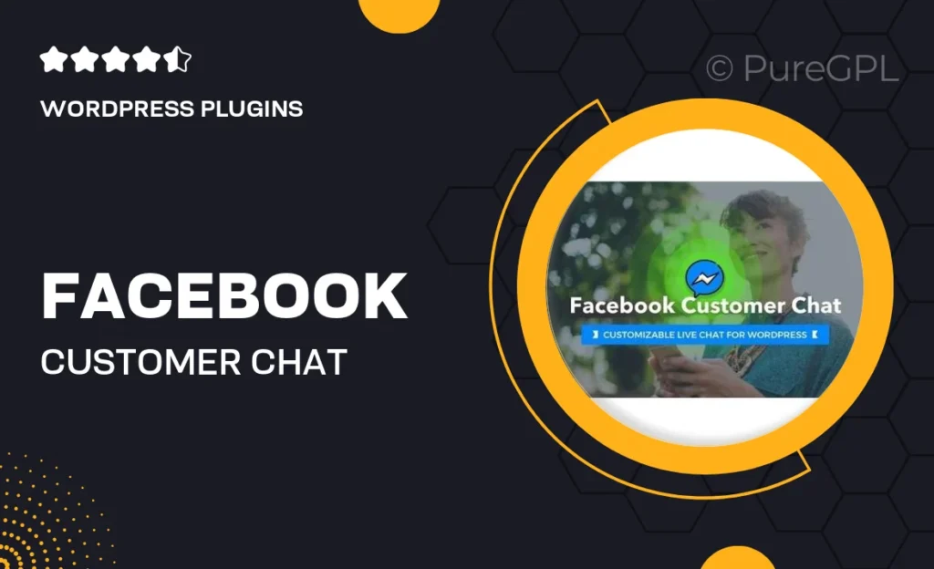 Facebook Customer Chat – Customizable Live Chat For WordPress 8 Facebook Customer Chat – Customizable Live Chat For WordPress