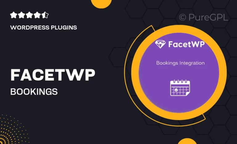 facetwp bookings integration