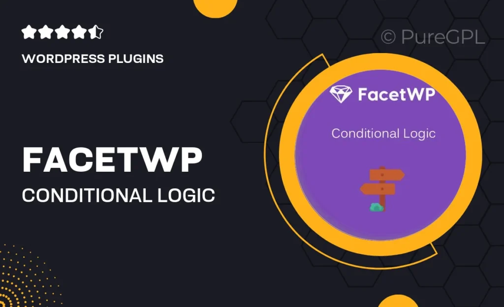 FacetWP – Conditional Logic 4 FacetWP – Conditional Logic
