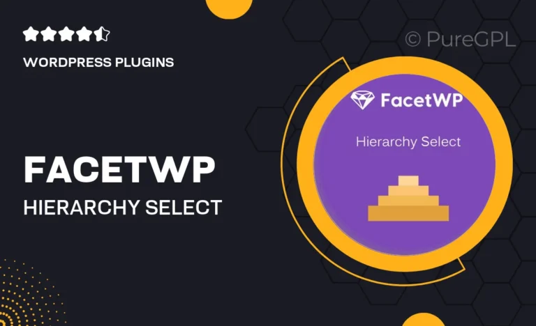 facetwp hierarchy select