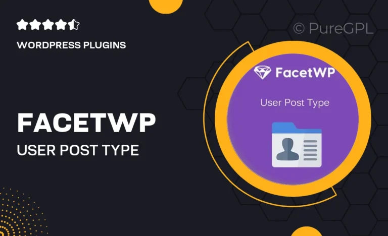 facetwp user post type