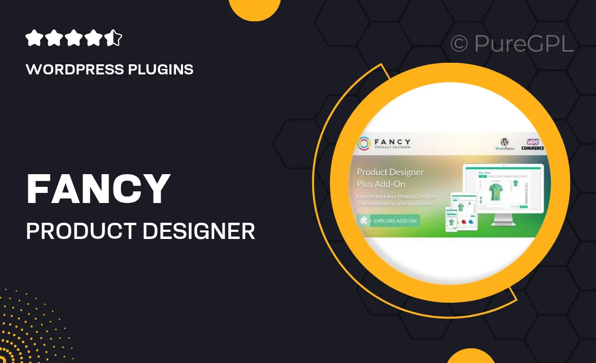 Fancy Product Designer Plus Add-On | WooCommerce WordPress