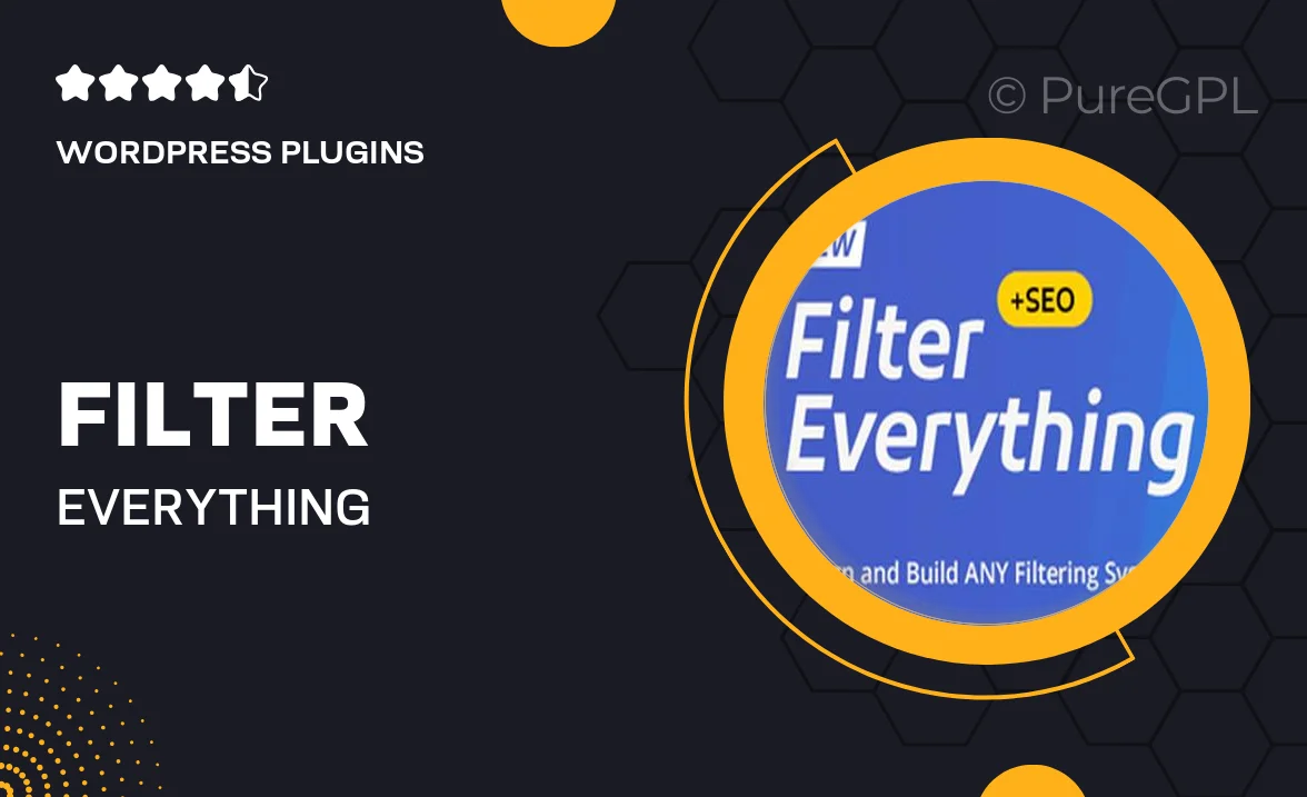 Filter Everything — WordPress/WooCommerce Product Filter