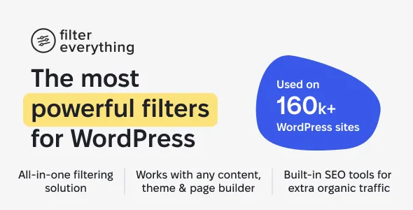 filter everything wordpresswoocommerce product filter
