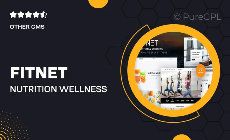 fitnet nutrition wellness shopify theme