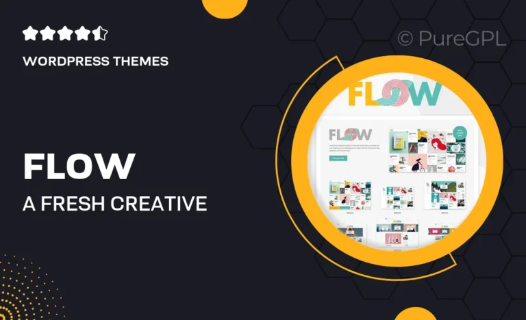 flow a fresh creative blog theme
