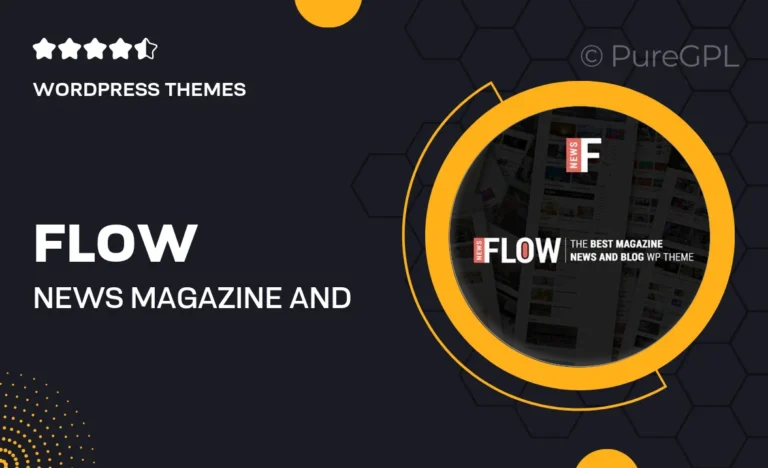 flow news magazine and blog wordpress theme
