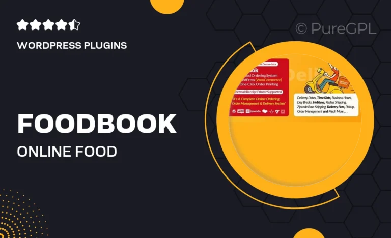 foodbook online food ordering delivery system for wordpress with one click order printing