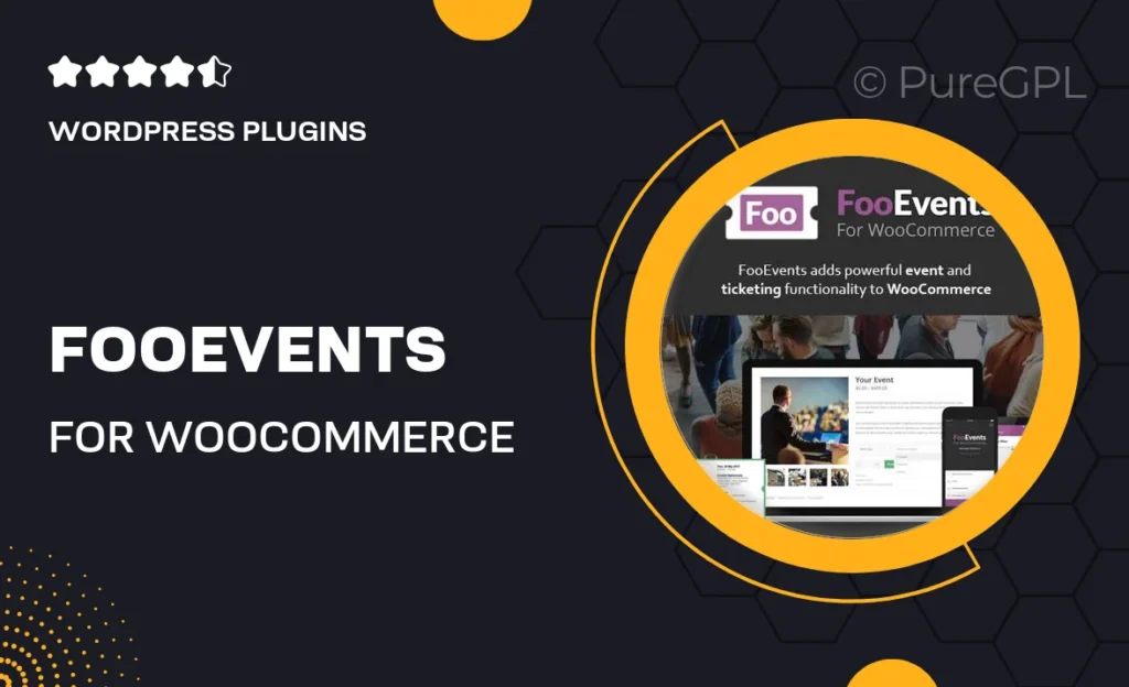 FooEvents for WooCommerce 60 FooEvents for WooCommerce