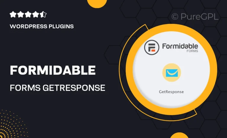 formidable forms getresponse