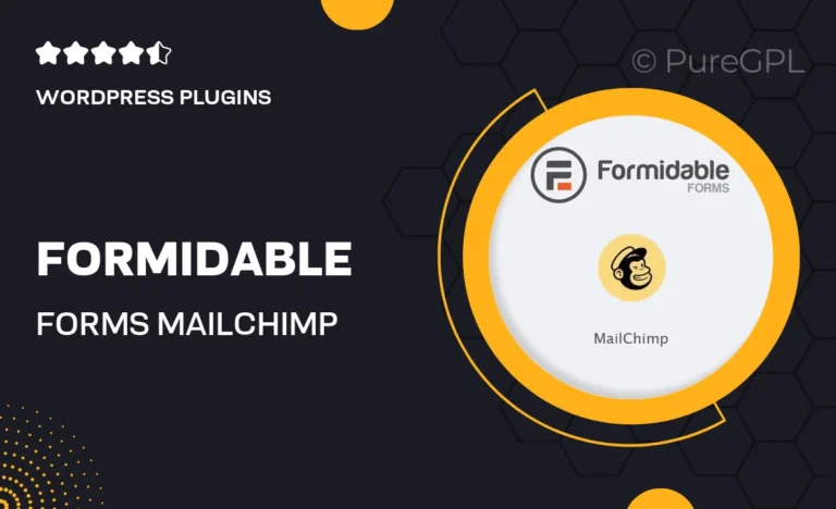 formidable forms mailchimp
