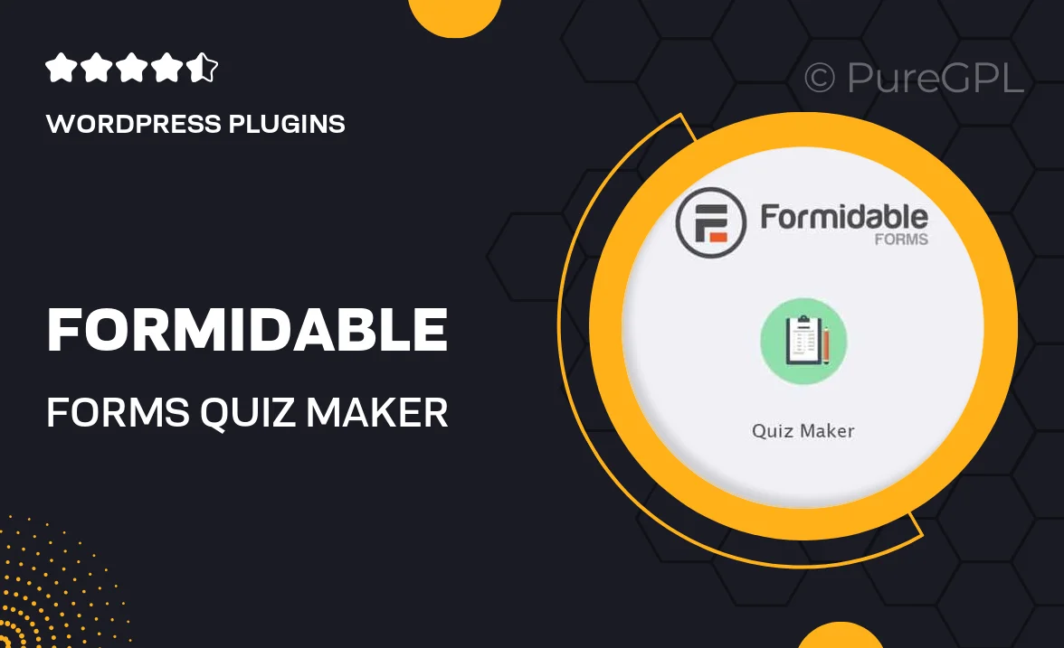 Formidable Forms – Quiz Maker