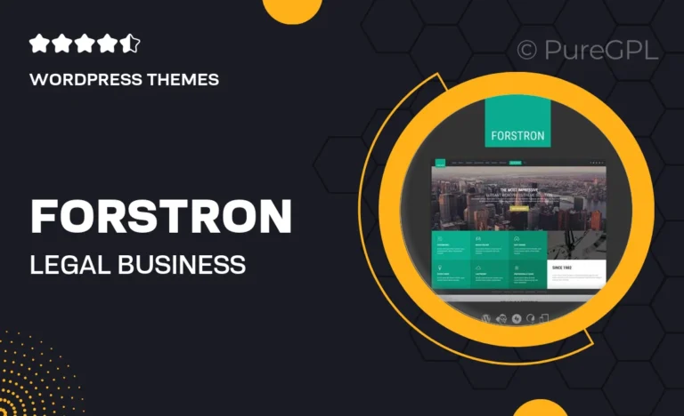 forstron legal business wordpress theme