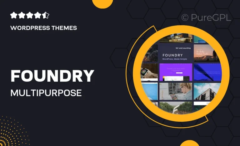 foundry multipurpose multi concept wp theme