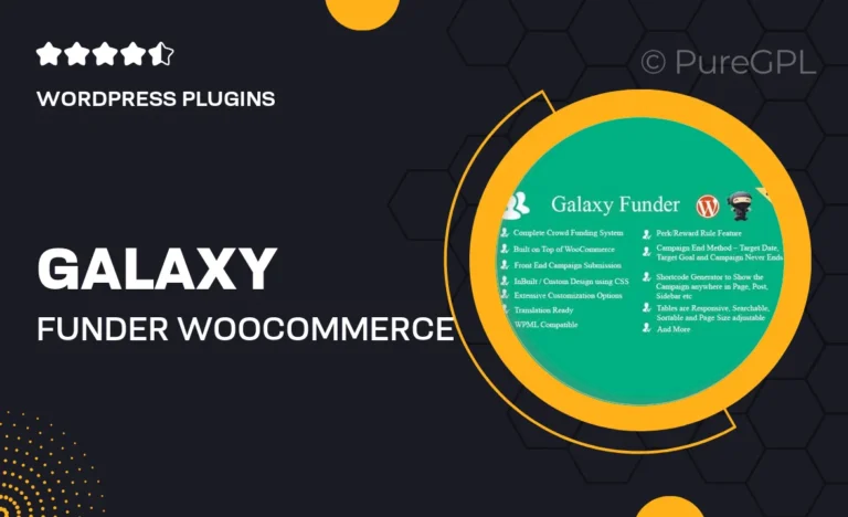 galaxy funder woocommerce crowdfunding system