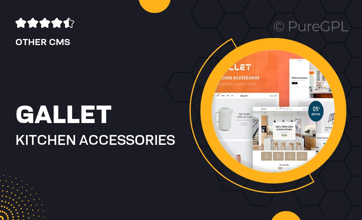 Gallet – Kitchen Accessories Shopify Theme
