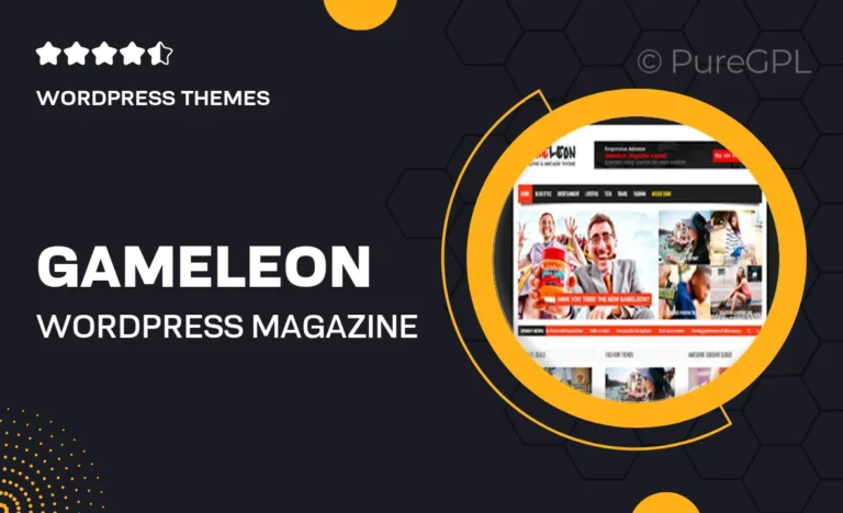 gameleon wordpress magazine arcade theme
