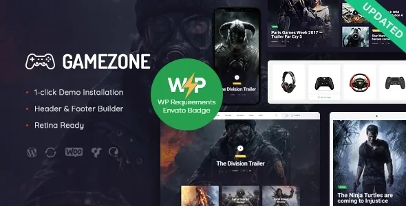 gamezone video gaming blog esports store wordpress theme 1