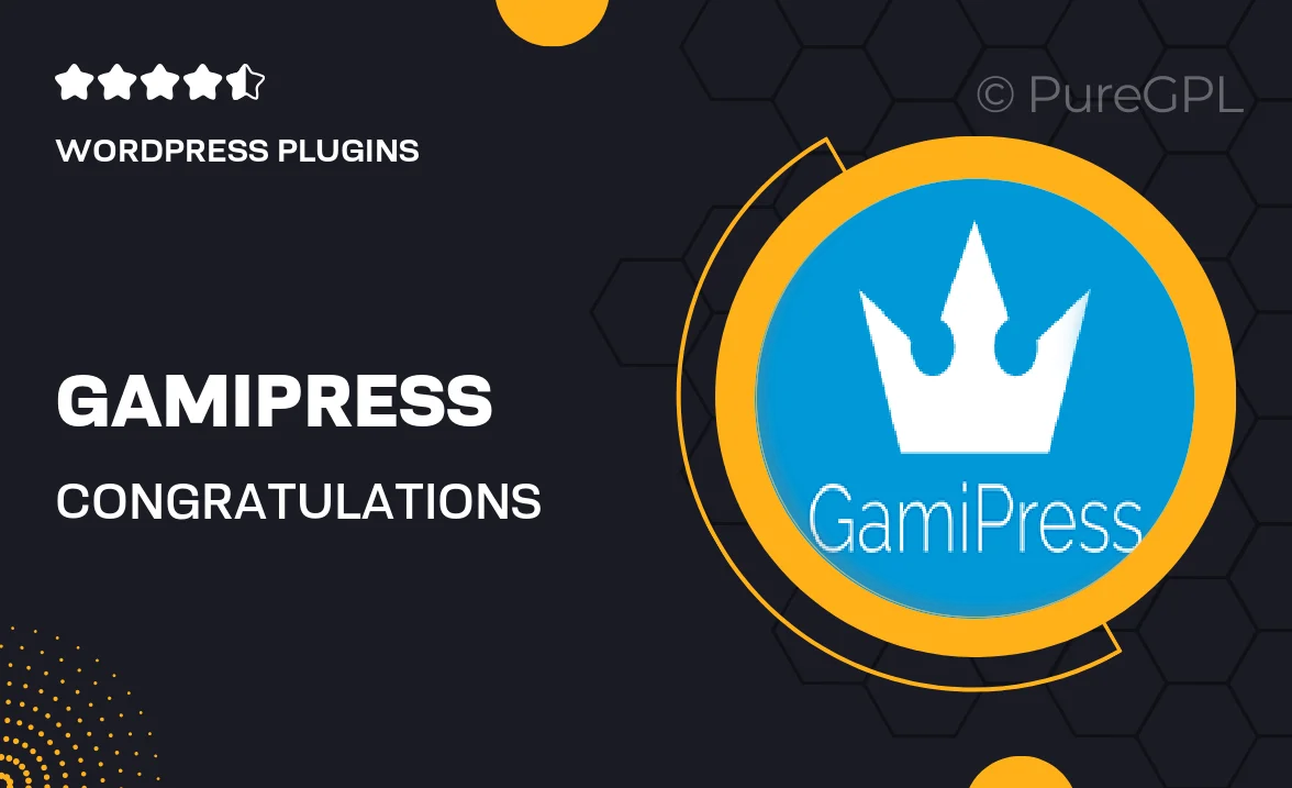 Gamipress | Congratulations Popups