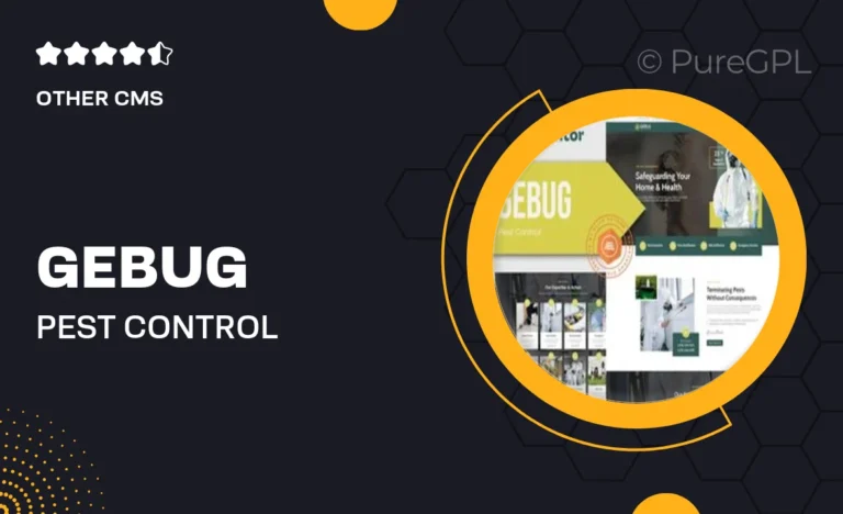 gebug pest control service elementor template kit