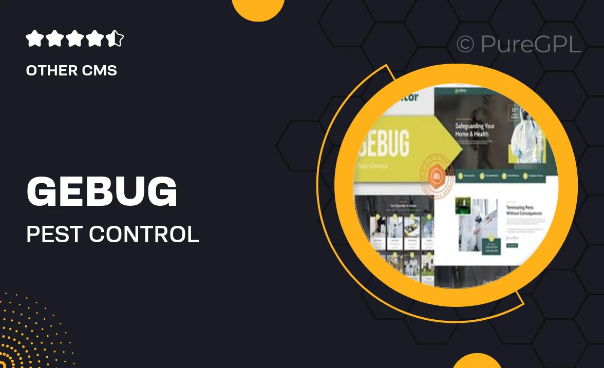 Gebug – Pest Control Service Elementor Template Kit