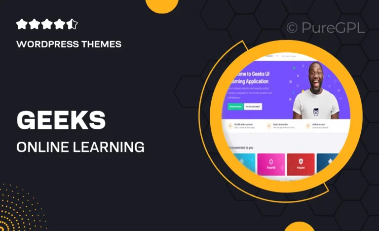 geeks online learning marketplace wordpress theme