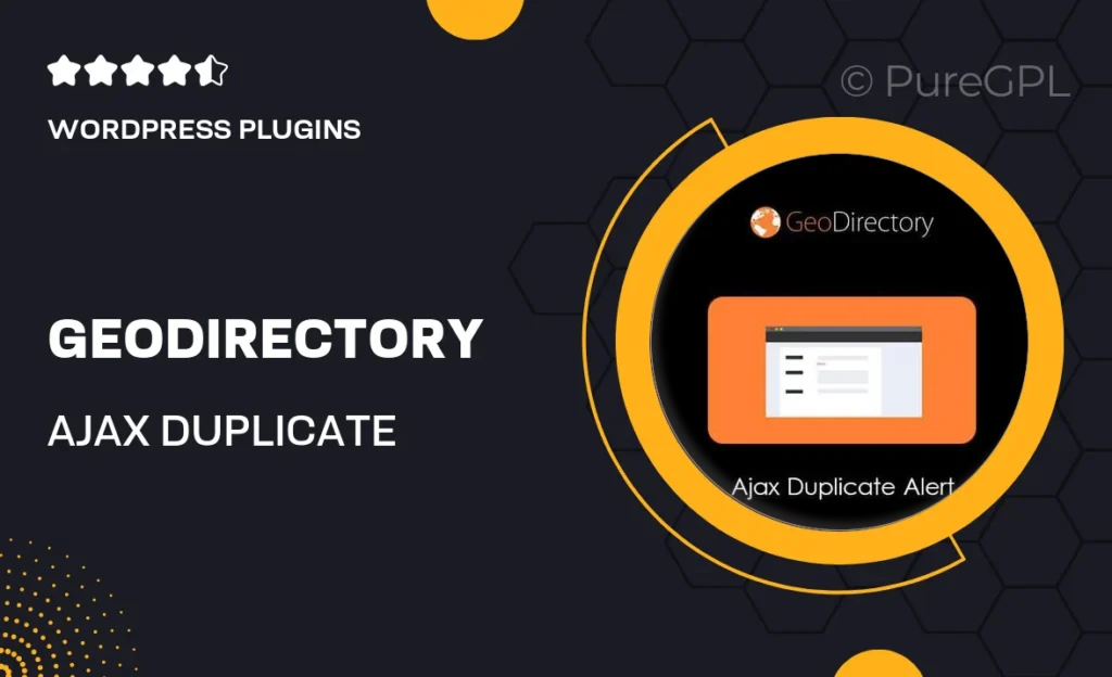 GeoDirectory Ajax Duplicate Alert 36 GeoDirectory Ajax Duplicate Alert