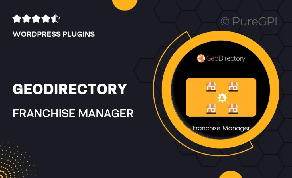 GeoDirectory Franchise Manager 29 GeoDirectory Franchise Manager