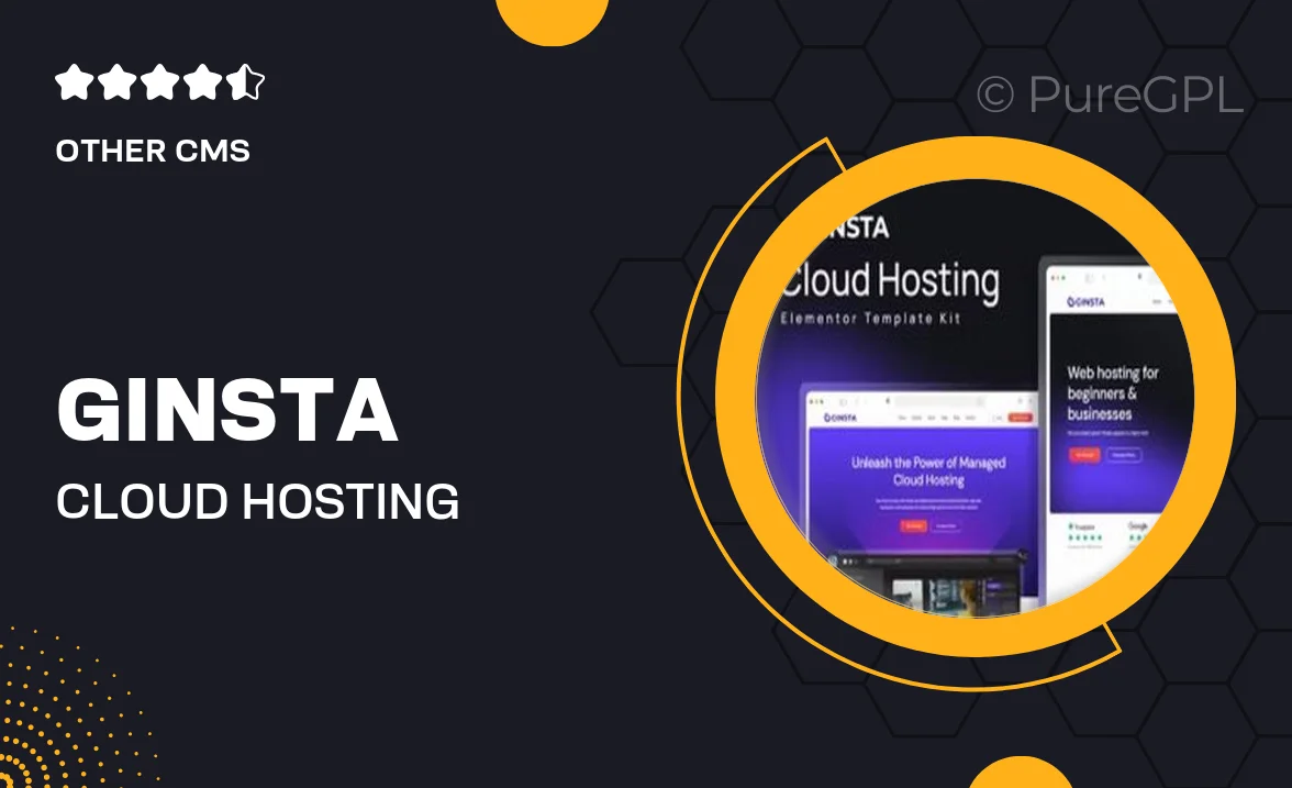 Ginsta – Cloud Hosting Company Elementor Template Kit